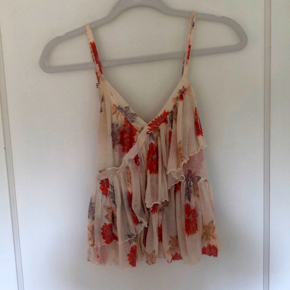 Free People Ruffle Camisole